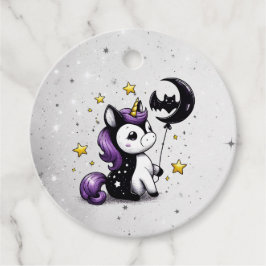 Kleine Einhorn-Babydusche Geschenkanhänger