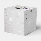 Kleine Einhorn-Babydusche Geschenkschachtel (Rückseite)