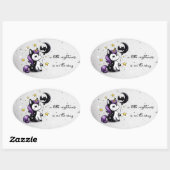 Kleine Einhorn-Babydusche Ovaler Aufkleber (Blatt)