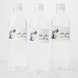 Kleine Einhorn-Babydusche Wasserflaschenetikett