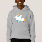 Kleine Einhorn, Schlafeinhorn, Zaubereinhorn Hoodie (Vorderseite)