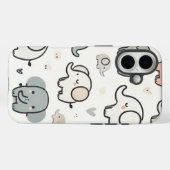 Kleine Elefanten iPhone Case (Rückseite (Horizontal))