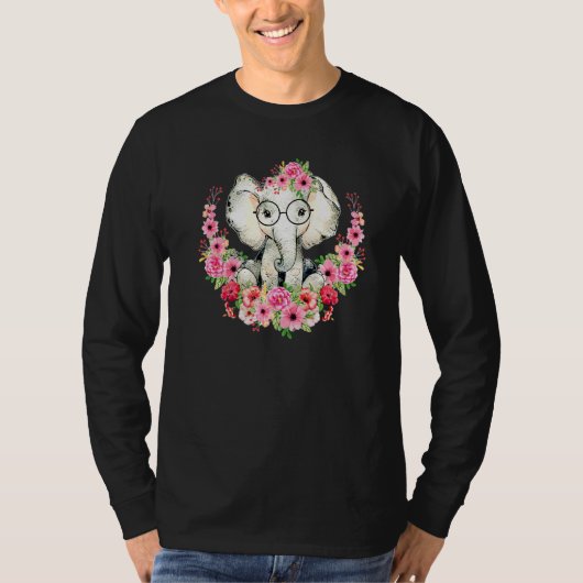 Kleine Elefantenjunge Niedliche Tiere Mädchen Jung T-Shirt (Vorderseite)