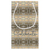 Kleine elegante Papiergeschenktasche Geschenktüte (Rückseite)