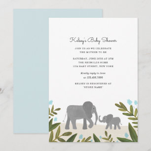 Kleine Elephant Baby Dusche laden ein Einladung