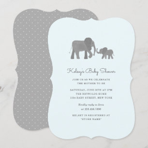 Kleine Elephant Baby Dusche laden ein Einladung