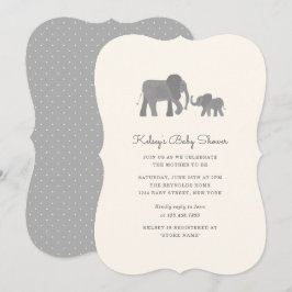 Kleine Elephant Baby Dusche laden ein Einladung