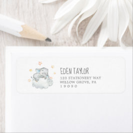 Kleine Elephant Boy Babydusche Rücksendeadresse