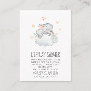 Kleine Elephant Girl Babydusche Begleitkarte