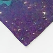 KLEINE ELF DER MUSHÖME Pink Blue Fantasy Fleecedecke (Ecke)