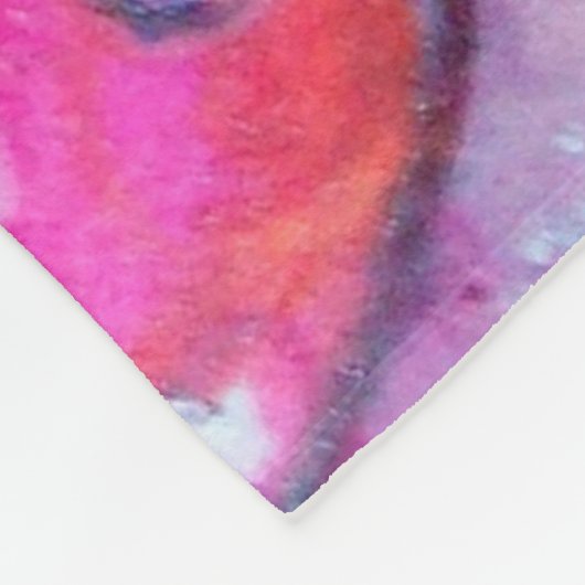 KLEINE ELF DER MUSHÖME Pink Blue Fantasy Fleecedecke (Ecke)