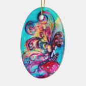 KLEINE ELF DER MUSHÖME VIBRANT RED RUBY KERAMIKORNAMENT (Links)