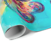 KLEINE ELF DER MUSHROOME Abstrakt Figurative Fanta Geschenkpapier (Rolleneckpunkt)