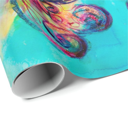 KLEINE ELF DER MUSHROOME Abstrakt Figurative Fanta Geschenkpapier (Rolleneckpunkt)