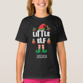 Kleine Elf Familie passend Weihnachtsausstellung N T-Shirt (Vorderseite)