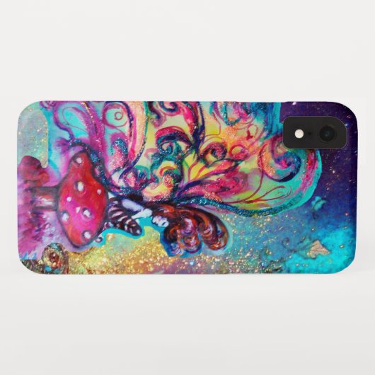 KLEINE ELF VON MUSHROOMEN Fantasy Night Blue Case-Mate iPhone Hülle (Rückseite (Horizontal))