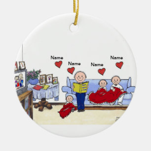 Kleine Engel - 3 mit Männchen Keramikornament