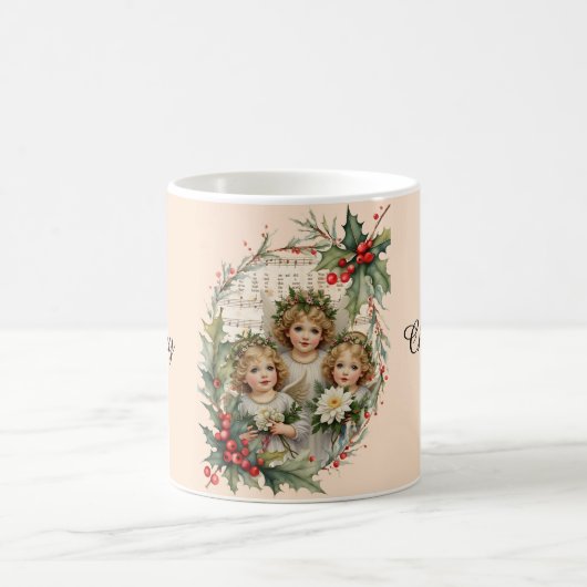 Kleine Engel Weihnachten Kaffeetasse (Mittel)
