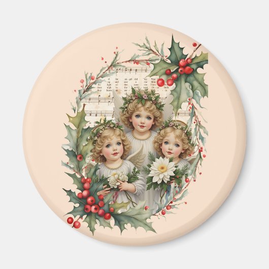 Kleine Engel Weihnachten Magnet (Vorne)