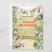 Kleine Entdecker Kindergeburtstag Einladung (Vorderseite)