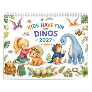 Kleine Entdecker & Süße Dinosaurier – Kinder 2027 Kalender