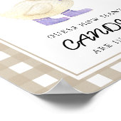 Kleine Ente - raten Sie, wie viele Bonbons es gibt Poster (Ecke)