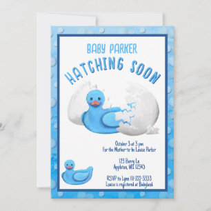 Kleine Ente schlüpft bald - Babyparty-Einladung Einladung