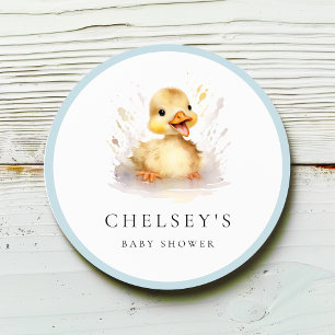 Kleine Entlein-Baby-Party Runder Aufkleber