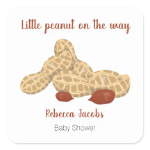 Kleine Erdnuss auf dem Weg Babydusche