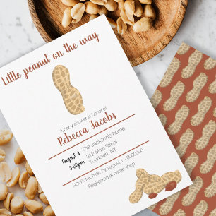 Kleine Erdnuss auf dem Weg Einladung