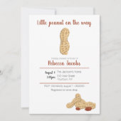 Kleine Erdnuss auf dem Weg Einladung (Vorderseite)