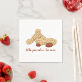 Kleine Erdnuss auf dem Weg Serviette (Beispiel)