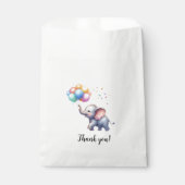 Kleine Erdnussbaby-Elefantendusche Geschenktütchen (Vorderseite)