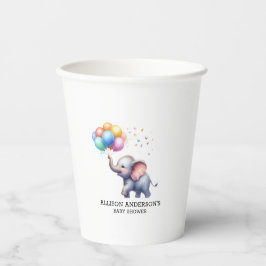 Kleine Erdnussbaby-Elefantendusche Pappbecher