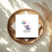 Kleine Erdnussbaby-Elefantendusche Serviette