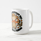 Kleine Ernte-Pal Herbst-Freund Vogelscheuche Kaffeetasse (VorderseiteRechts)