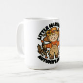 Kleine Ernte-Pal Herbst-Freund Vogelscheuche Kaffeetasse (Vorderseite Links)