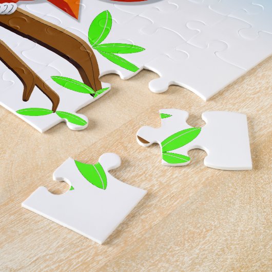 Kleine Eule auf einer Zweige Puzzle (Seite)