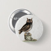 Kleine Eule Button (Vorne & Hinten)