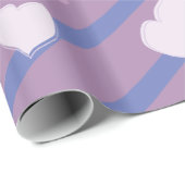 Kleine Eule Herz & Blume Geschenkpapier (Rolleneckpunkt)