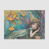 KLEINE FAIRY DREAMING DECOUPAGE SEIDENPAPIER (Vorderseite)