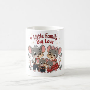 Kleine Familie Große Liebe Süße Maus Kaffeetasse