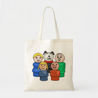 Kleine Familie Tragetasche