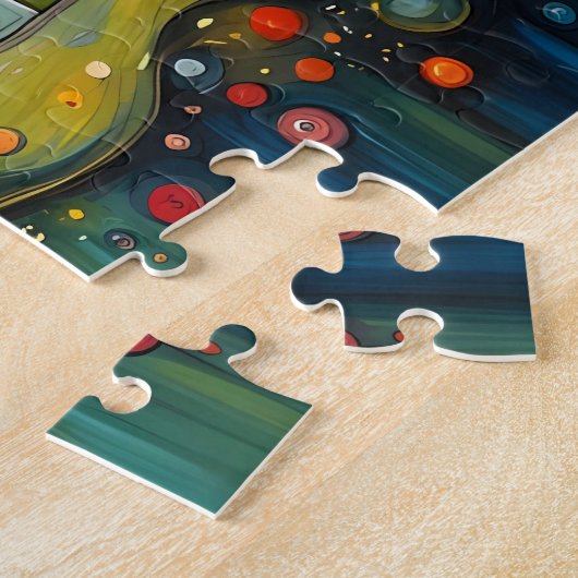 kleine Fantasy-Märchenstadt Puzzle (Seite)