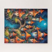 kleine Fantasy-Märchenstadt Puzzle (Horizontal)