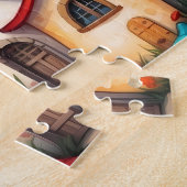 kleine Fantasy-Märchenstadt Puzzle (Seite)
