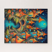 kleine Fantasy-Märchenstadt Puzzle (Horizontal)