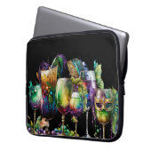 KLEINE, FARBENE MARDI GRAS GETRÄNKE LAPTOPSCHUTZHÜLLE (Vorderseite Links)