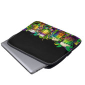 KLEINE, FARBENE MARDI GRAS GETRÄNKE LAPTOPSCHUTZHÜLLE (Vorne Knopf)