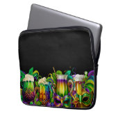 KLEINE, FARBENE MARDI GRAS GETRÄNKE LAPTOPSCHUTZHÜLLE (Vorderseite Links)